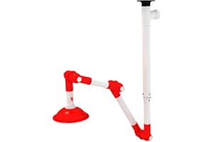 FSYD Snorkel, Laboratory Exhaust Vent, Extractor Fume Hood Pre-Owned, Fume Extractor Arms (Ceiling, Red(PP))