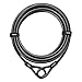Titanker Bike Lock Cable,12mm Thick Security Cable with Loops Heavy Duty Steel Cable Vinyl Coated Bike Cable Lock Security Chain (4ft, 7ft, 15ft, 30ft)