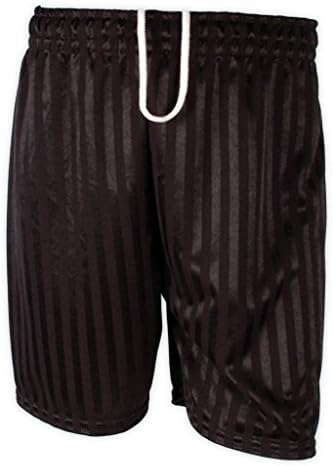 Smart Clothing Big Boys' Pe School Football Shadow Stripe Sports Shorts L 7-8 Years Black