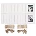 Ablus 20Pcs Paper Photo Frame Set for Fujifilm Instax Mini 7s 8 8+ 9 25 26 50s 70 90 Instant Camera Film (3-inch, White)