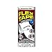 Flex Tape, Original Thick Flexible Rubberized Waterproof Tape - Seal and Patch Leaks, Works Underwater, Indoor Outdoor - Home RV Roof Plumbing and Pool Repairs, White, 8 in x 5 ft, Pack of 1