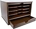 Victor Wood Desktop Organizer with Closing Door, 4720 (Brown Mocha)