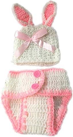 Cute Baby Infant Knit Crochet Photo Prop Outfits Cartoon Photography Beanie Hat Costume Clothes for Newborn Baby Girls Boys by SamGreatWorld