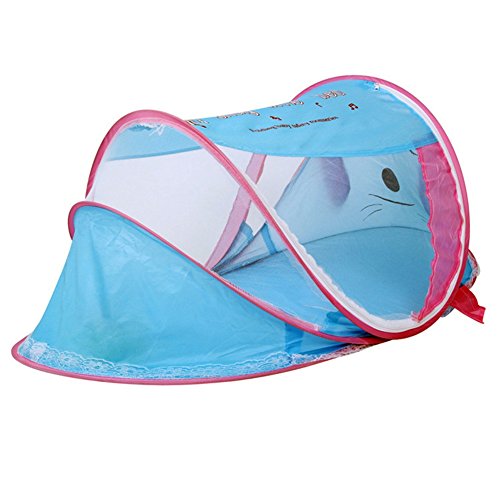 Baby Mosquito Net Bed, Portable Foldable Travel Zippered Infant Canopy Tent Newborn Crib for Summer