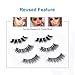 3 Pairs Eyelashes Cat Eye Wispy False Eyelash Volume Lash Fluffy Faux Mink Eyelash Natural Look Fake Lashes 3D Handmade Pack for Makeup Women Reusable with Tool Tweezer by Miss Kiss