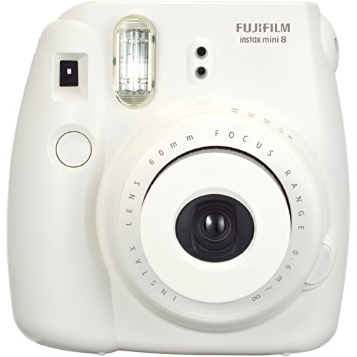 Fujifilm Instax Mini 8 Instant Film Camera (White) & Polaroid Snap