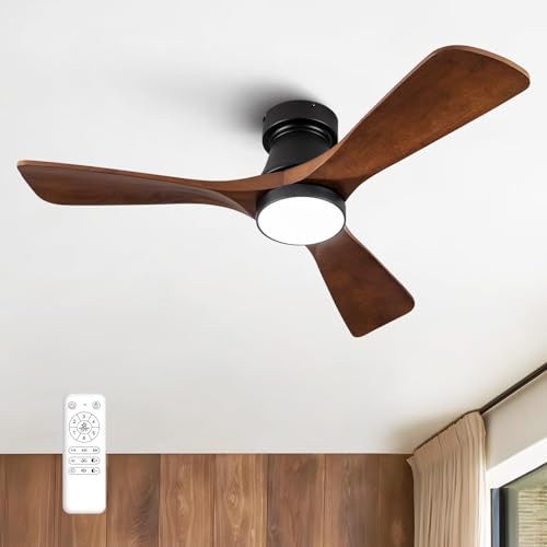 FUJIBONNY 42-Inch Flush Mount Ceiling Fan