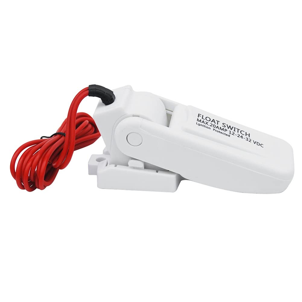Bilge Pump Float Switch, Automatic Boat Bilge Pump Float Switch Marine Boat Bilge Pump Float Switch Bilge Switches Flow Sensor for 12V, 24V, 32V Bilge Pump