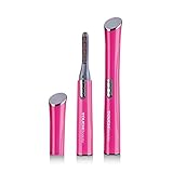 Huluwa Heated Eyelash Curler Stylish Portable Lasting Electric Heated Eyelash Brush Pen Beauty Makeup Tool