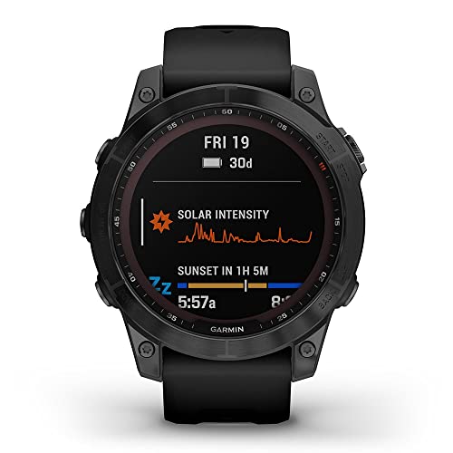 Garmin Fenix 7 Sapphire Solar (Black DLC Titanium/Black) Multisport GPS