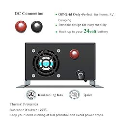 WZRELB 800W 24V 120V Pure Sine Wave Power Inverter