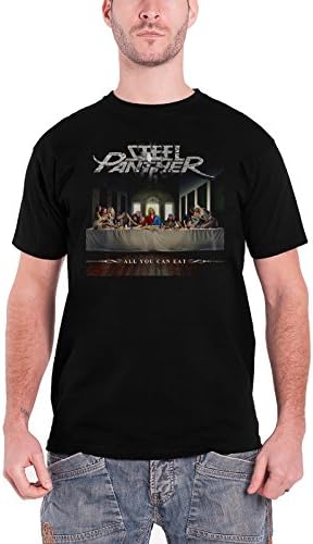 Steel Panther T Shirt All You Can Eat Band Logo Official Mens Black
