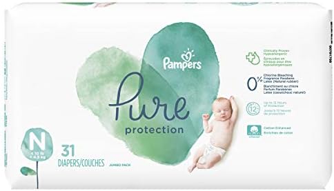 pampers pure newborn size