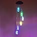 Yeyo Color Changing Solar Light Wind Chimes (Lucky Star) Multi-Color Lucky Star Hanging Windbell Light Mobile Hanging lamp for Patio Gardening Lighting Home Decoration (Wish Bottle)