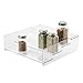 InterDesign Linus Cabinet Organizer Rack – 4-Tiered Storage for Kitchen, Pantry or Bathroom Countertops, Clear