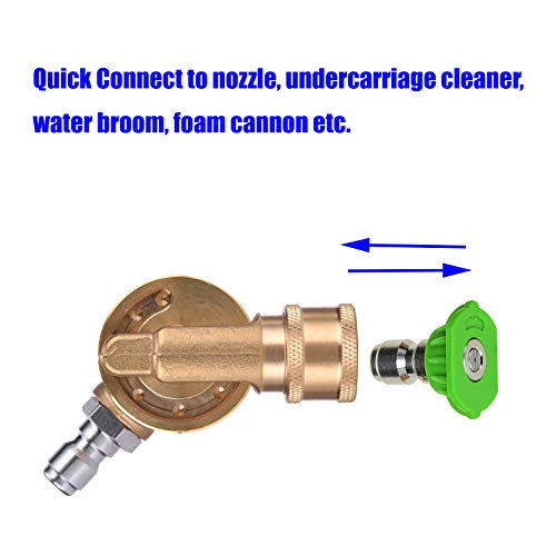 image for M MINGLE Gutter Cleaner Attachment, Pivoting Coupler for Pressure Wash