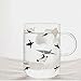 Penguin Glass Coffee Cup 17 Ounce Handle Mugs Drinking Tea, Latte, Espresso, Juice, Beer,Wine Water Mascotcases