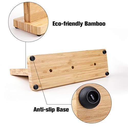 Magnetic Knife Block, Holder with Powerful Magnet - Double-Sided Bamboo Magnetic Knife Block, Organizer Block Without Knives, Fits All Knives and Other Utensils, Cutlery Display Stand and Storage Rack - Thumbnail 3