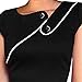 Colyanda Women's Vintage Wear To Work Cap Sleeve Business Pencil Sheath Dress