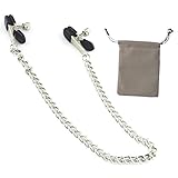 Dress Accessories Two Flat Clamps Chain and Free Jewelry Bag