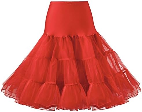 Ridory Womens Petticoat 1950s Vintage Skirts Crinoline Underskirt Slip Tutu