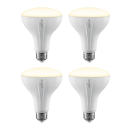 Sengled Smart LED Soft White BR30 Bulb, Hub Required, 2700K 65W Equivalent, Works with Alexa, Google Assistant & SmartThings, 4 Pack