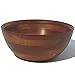 Woodard & Charles Large Wooden Serving Bowl for Salads, Fruits, Popcorn, Pasta, 10” Diameter x 4.5“ Height
