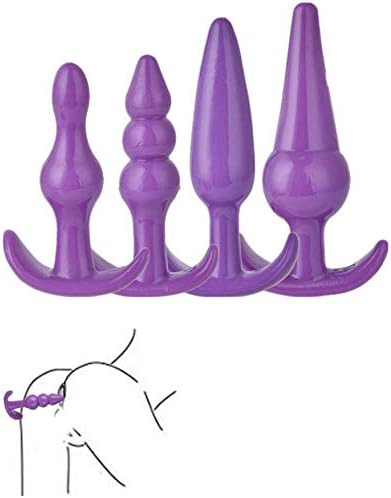 Faye Speedie Set of 4pcs Soft Silicone Trainer Kit for Beginners, Women, Men - Purple B-ütt Ānal-Plúg