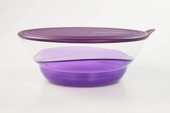 Tupperware Lot de 2 bols à salade 400 ml orange + 2 bols à salade vert de 400 ml (avec porte-clés