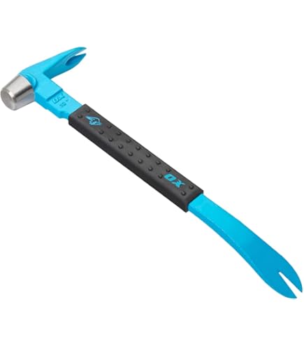JOVANT 2-Piece Nail Puller Set - 12" Pry Bar & 10" Mini Crowbar, Forged Steel Demolition Tools