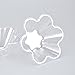 Healthcom 100 Packs 8 OZ Clear Plastic Ice Cream Sundae Bowls Cup s Disposable Dessert Bowls Flower Ice Cream Cup Holder Salad Serving Bowl for Tasting Party Appetizers