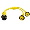 Conntek-Marine-Shore-Y-Adapter-50-Amp-125-Volt-Shore-Male-Plug-To-2-30-Amp-Shore-Female-Connector-3-Feet Conntek-Marine-Shore-Y-Adapter-50-Amp-125-Volt-Shore-Male-Plug-To-2-30-Amp-Shore-Female-Connector-3-Feet