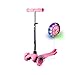 Hikole Kids 3 Wheels Scooter Mini Adjustable Kick Scooter for Toddler Baby Boy Girls Age 2 to 6 Years Old (Pink)