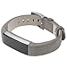 Henoda for Fitbit Alta Bands Leather and Fitbit Alta HR Strap Style for Men Grey