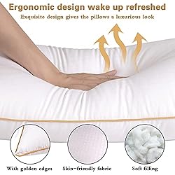 HIMOON Bed Pillows for Sleeping Queen Size Set of