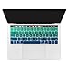 Dongke XMS362 Ultra Thin Gradient Color Silicone Keyboard Protector Cover Skin for New Version MacBook Pro 13 (A1706) & MacBook Pro 15 (A1707) with Muti-Touch Bar (2017 & 2016 Release) (Gradient Green)