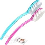 TopNotch Brush with Long Handle – 2 Pack Bath Shower Brushes