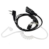 NSKI Air Acoustic Earpiece Headset for Baofeng Two Way Radios UV-5R UV-B6 BF-888S UV-B6 UV-B5 Walkie Talkies 2-Pin Jack