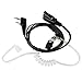 NSKI Air Acoustic Earpiece Headset for Two Way Radios UV-5R UV-B6 BF-888S UV-B6 UV-B5 Walkie Talkies 2-Pin Jack.
