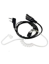 NSKI Aire acústica - Auricular para Baofeng Radios bidireccionales UV-5R UV-B6 BF-888S UV-B6 Walk-Talkie UV-B5 de 2 clavijas