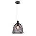 LNC Pendant Light, Black Chicken Wire Pendant Lighting, Farmhouse Industrial Cage Hanging Light Fixture for Kitchen Island Dining Room, A03170