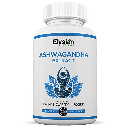 Premium Organic Ashwagandha Anxiety Relief - Natural and Healthy Stress Support and Mood Enhancer - Immune System Support + Energy - 60 Capsules