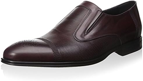 Dino Bigiono Men's Cap Toe Loafer, Cordovan, 43.5 M EU/10.5 M US