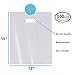 White Merchandise Plastic Shopping Bags - 100 Pack 12