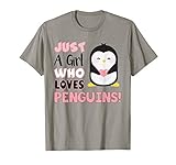 Just A Girl Who Loves Penguins Shirt, Funny Penguins TShirt