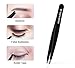 HAWATOUR Tweezers Set 3Pcs, Precision Stainless Steel Eyebrow Tweezers for Eyebrow Hair Facial Hair Removal, Splinter, Blackhead (Matte Black)