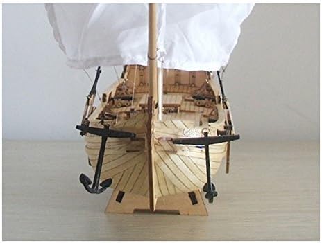 All New Version Wooden Sailing Boat Model Wood Scale Model1/80 Dutch Royal Yacht Scale Assembly Model Ship Building Kits Updated by Mintmall Toys