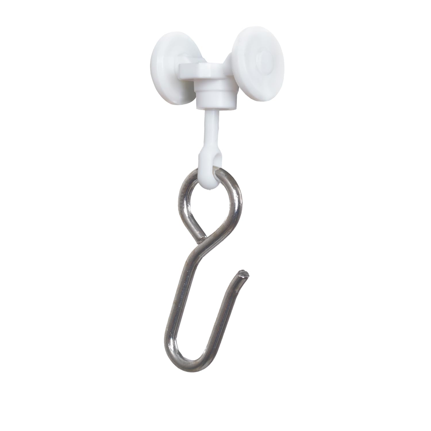 Photo 1 of Room/Dividers/Now Curtain Track Roller Hooks - Curtain Rail Ceiling Gliders Set - Plastic Body and Wheels with Steel Hook - Glider Hooks for Curtains (Pack of 10)