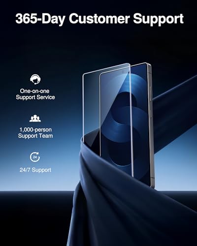 SMARTDEVIL 3 Pack Crystal Screen Protector for SamSung Galaxy S25 Ultra | HD Clarity, Fingerprint & Face ID Compatible, 9H Tempered Glass, Bubble-Free Easy Install, Anti-Shatter, with OnePress Box