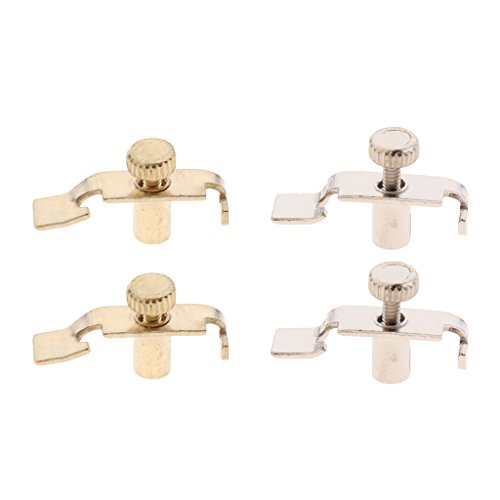 Homyl 2 Pieces Replacement Erhu Fine Tuners Precision Erhu Fine-Tuning String Instrument Accessory - Golden
